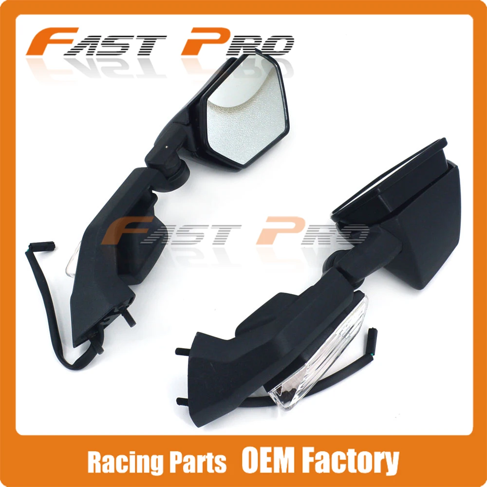 Мотоцикл боковое зеркало заднего вида с указатель поворота для KAWASAKI ZX 10R ZX10R 2008 2009