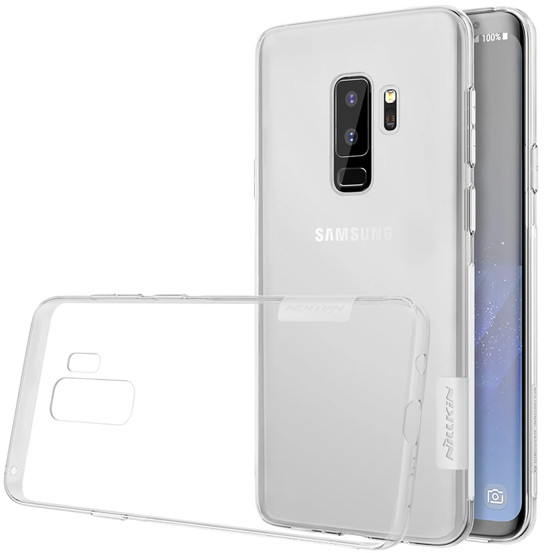 Чехол для Samsung galaxy s9 + Nillkin Nature мягкие прозрачные чехлы из ТПУ задняя крышка