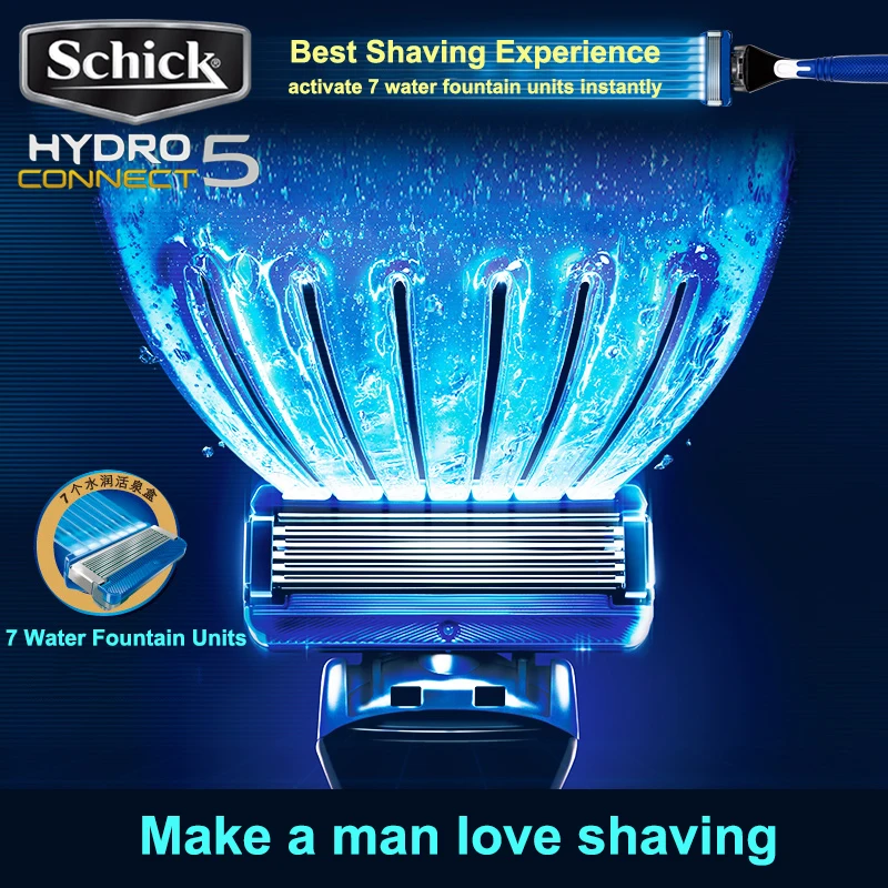 2019 лезвие Schick Hydro5 витамин В5 лучшие 5-слойные сменные лезвия для бритвы SCHICK HYDRO 5 |