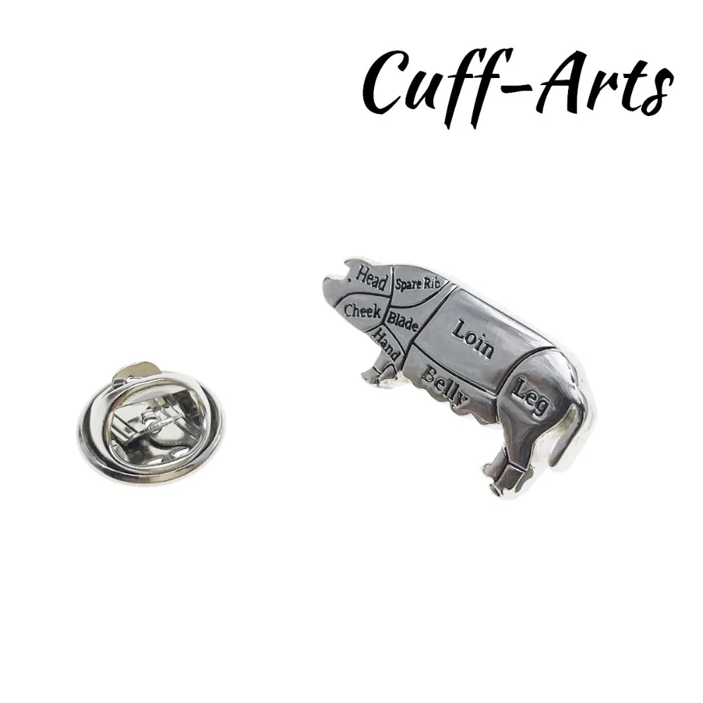 Отворот Pin для мужчин булавки и броши Мясник порезы значок со Свинкой ювелирные