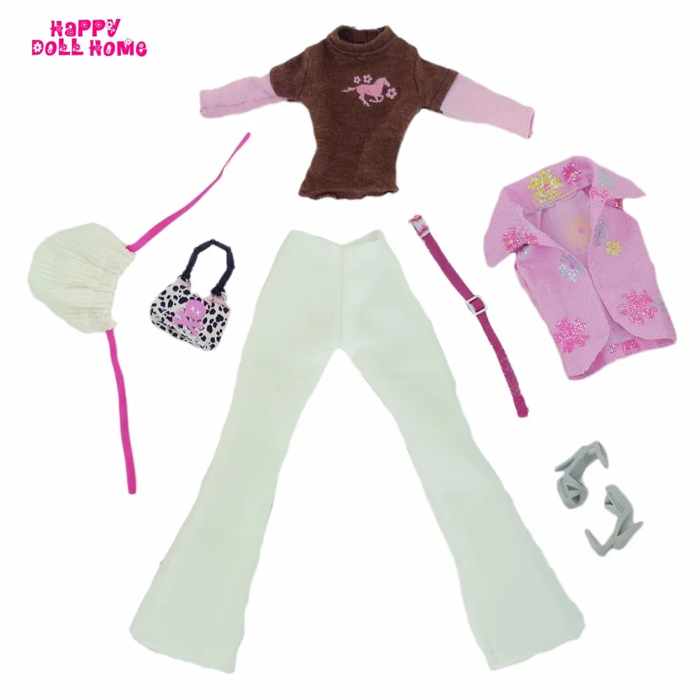 Осенне-зимний модный наряд рубашка с длинными рукавами жилет брюки пояс Кепка