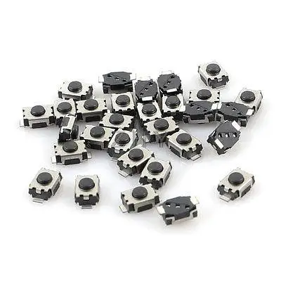 30 шт. 4 мм x 3 2 контакта SMD SMT ультратонкая кнопка с самовозвратом тактильный