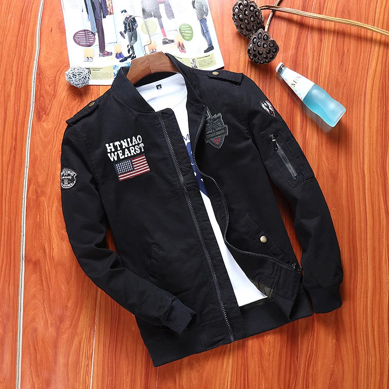 Куртка мужская в стиле милитари пальто на молнии цвет хаки|men military jacket|military jacket