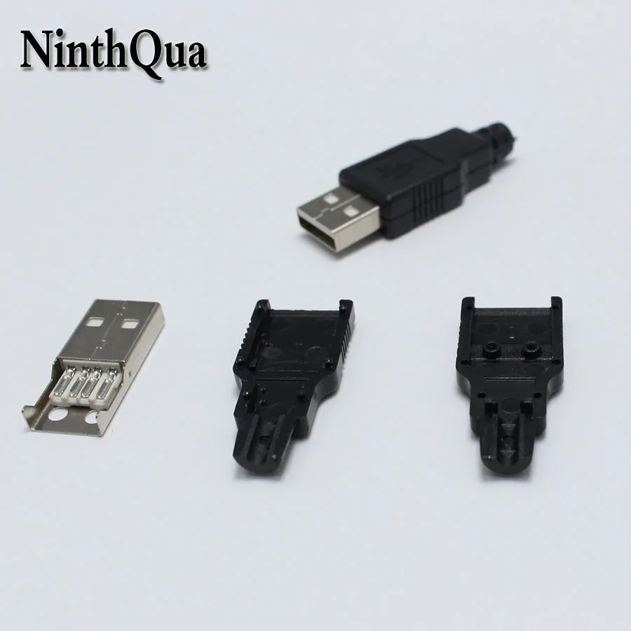 10 шт. DIY USB тип A сварочный Тип штекер 3 в 1 разъем адаптер для OD 0 мм провод черный