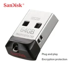 Sandisk Мини авто USB флеш-накопитель, 16 ГБ 32 ГБ 64 ГБ