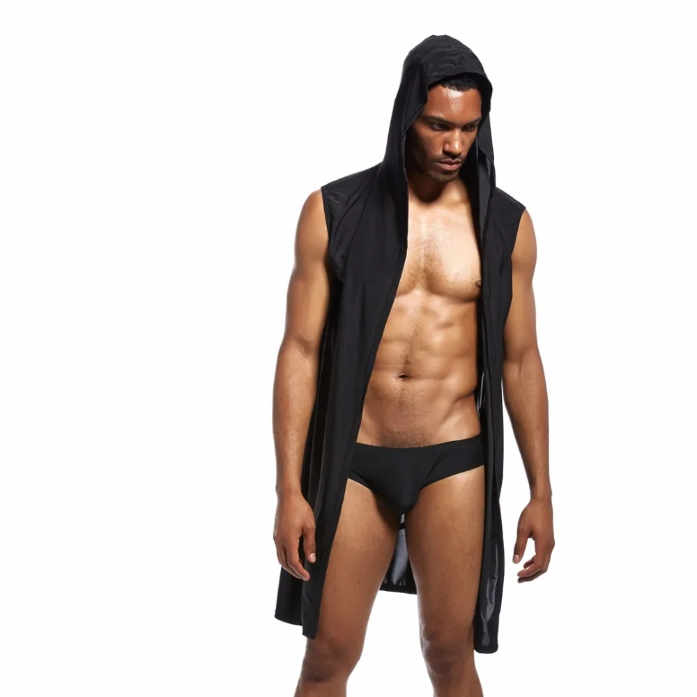 JOCKMAIL нейлон лед шелковые халаты для мужчин гей Loungewear ночная рубашка наборы соблазнительное кимоно банные халаты мужские сексуальные пижамы ночное белье