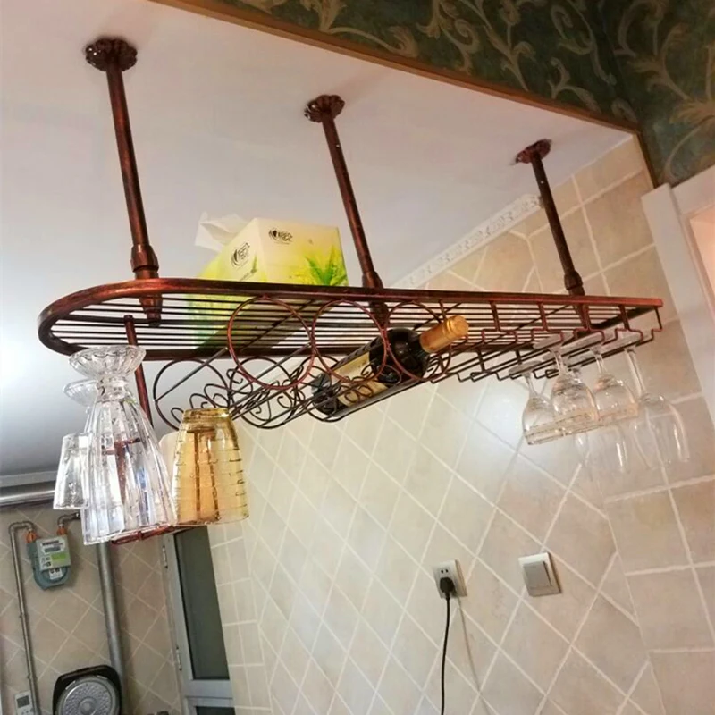 Европейский барный стеклянный каркас вверх дном винный бокал стойка для вина