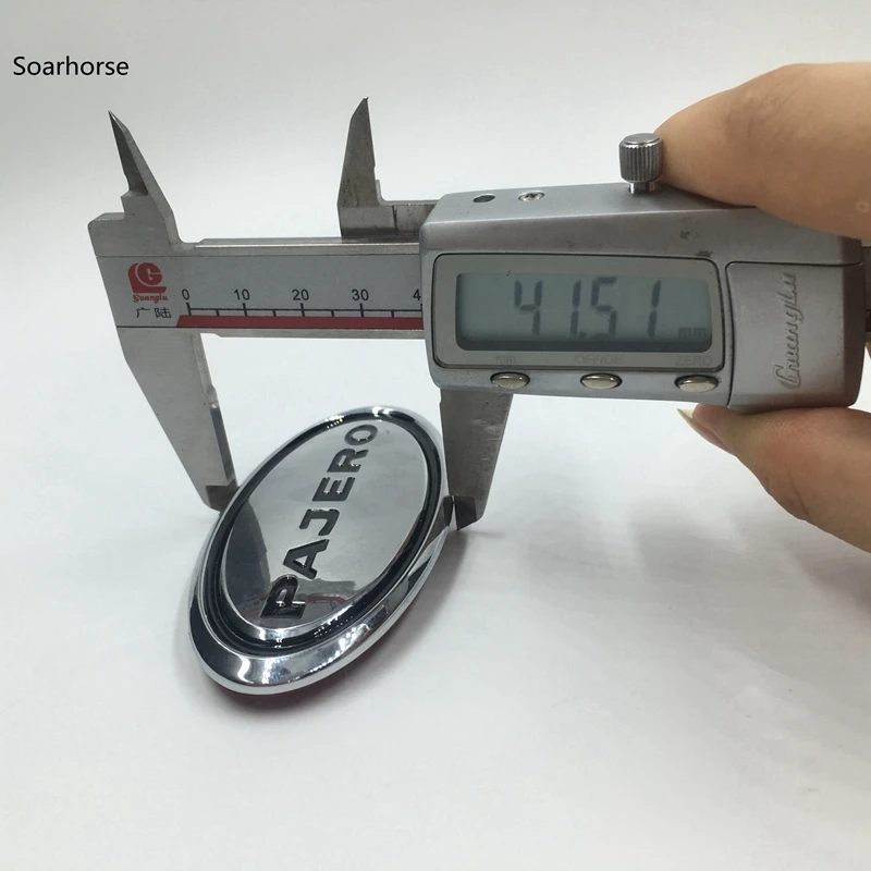 Новинка для MITSUBISHI V73 V75 V77 Montero Shogun PAJERO наклейки с логотипом на передний бампер