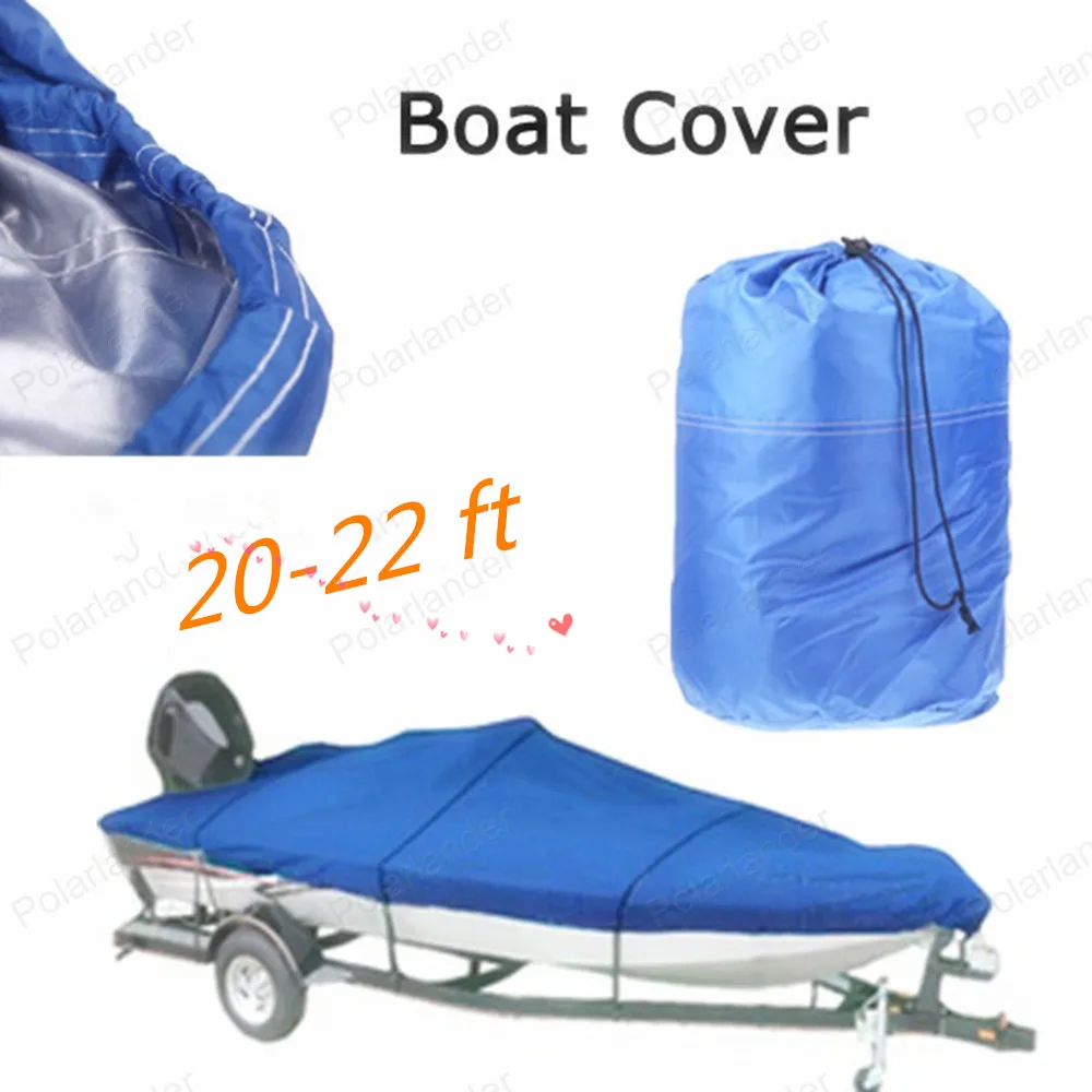 

2018 High Quality New 210D Oxford Cloth Boat Cover for 20-22 ft Beam 100 inch Speedboat Cover HOT SELL