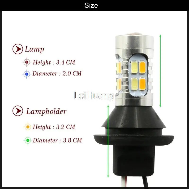 1156 ba15s двухцветный переключатель LED DRL указатель поворота комплект резервного