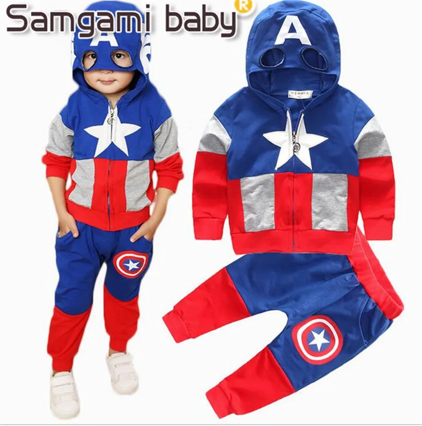 SAMGAMI/комплект одежды для маленьких мальчиков и девочек куртка на молнии с принтом