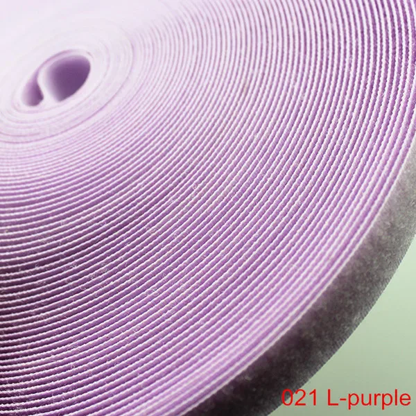 021 Light Purple 1 метр волшебная лента 2,5 см без самоклеящейся застежки крюк и петля лента DIY полиэстер нейлон Швейные аксессуары Klittenband без клея - Цвет: 021 Light Purple