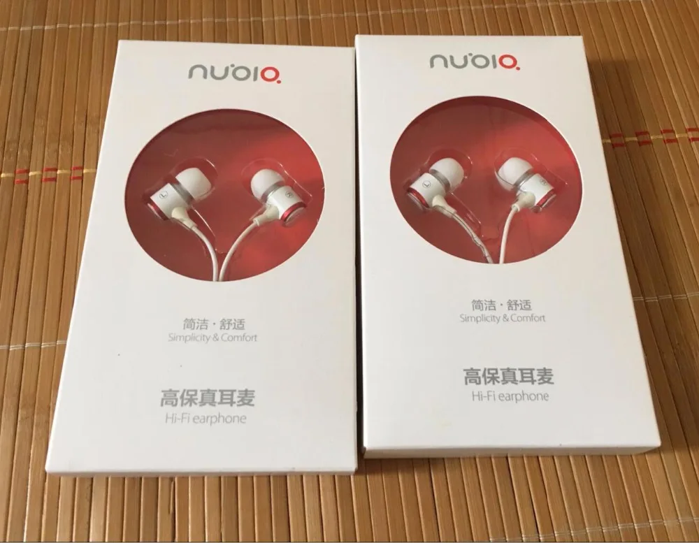 Fitma Auido для zte Nubia стерео Hi-Fi наушники белая гарнитура вкладыши пульт и микрофон для Nubia Z5 Mini Z5S Z7 Z9 X6 Android телефон