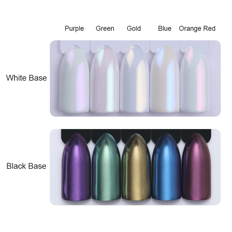 1 г Блестящий Порошок для ногтей зеркальный мерцающий пигмент порошок 5 цветов