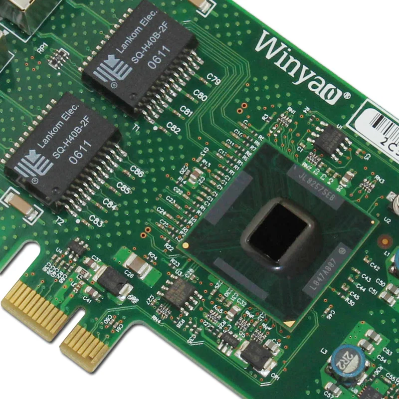 Winyao WY575T2 PCI-e X1 настольный гигабитный Ethernet адаптер с двумя портами сетевая карта
