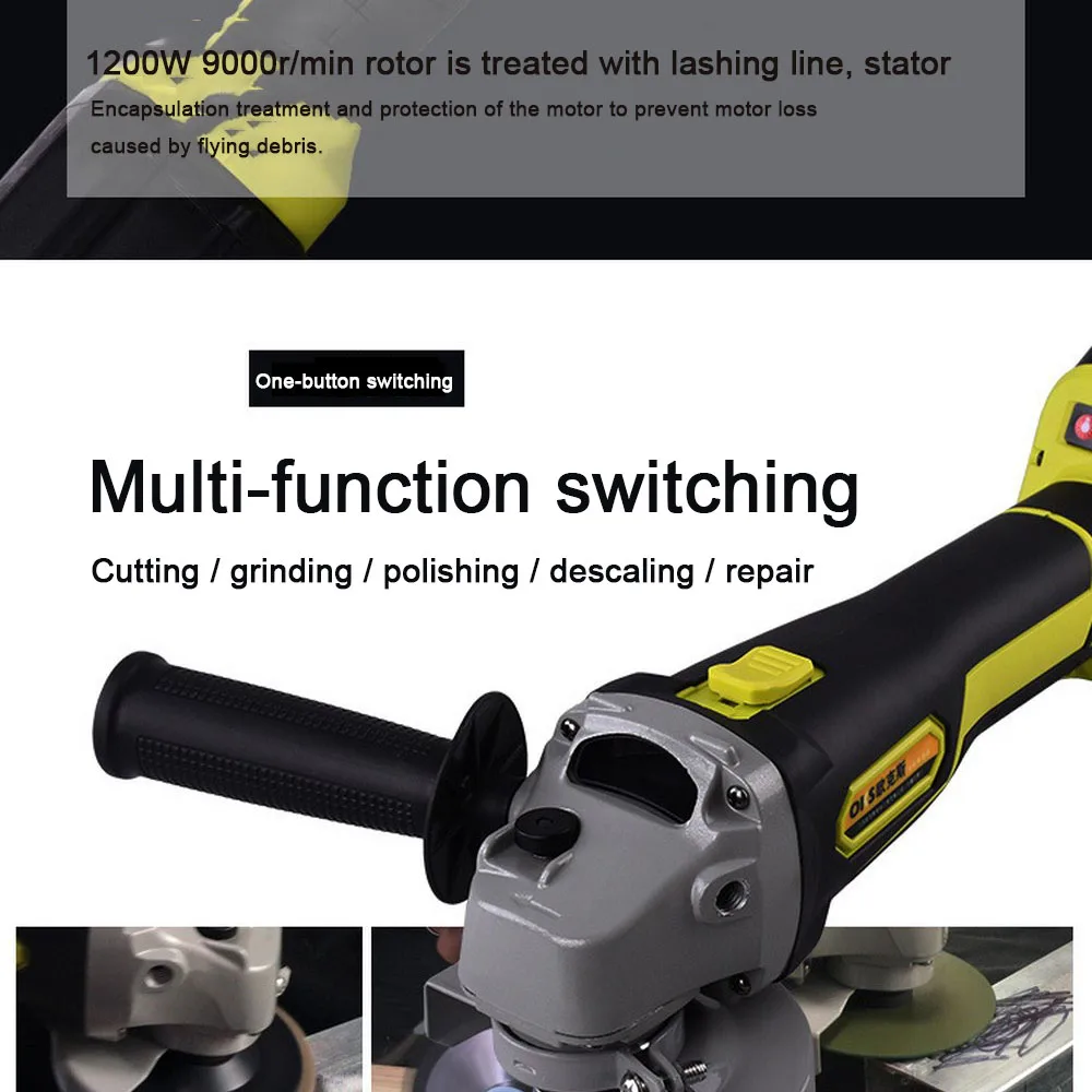 Угловая шлифовальная машина беспроводной шлифовальный инструмент для резки