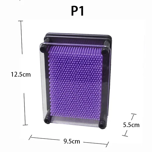Purple P1 Детские Поделки 3D клон отпечаток из штырьков живопись Новинка забавные гаджеты Интересные детские игрушки декорация для дома подарок на день рождения - Цвет: Purple P1