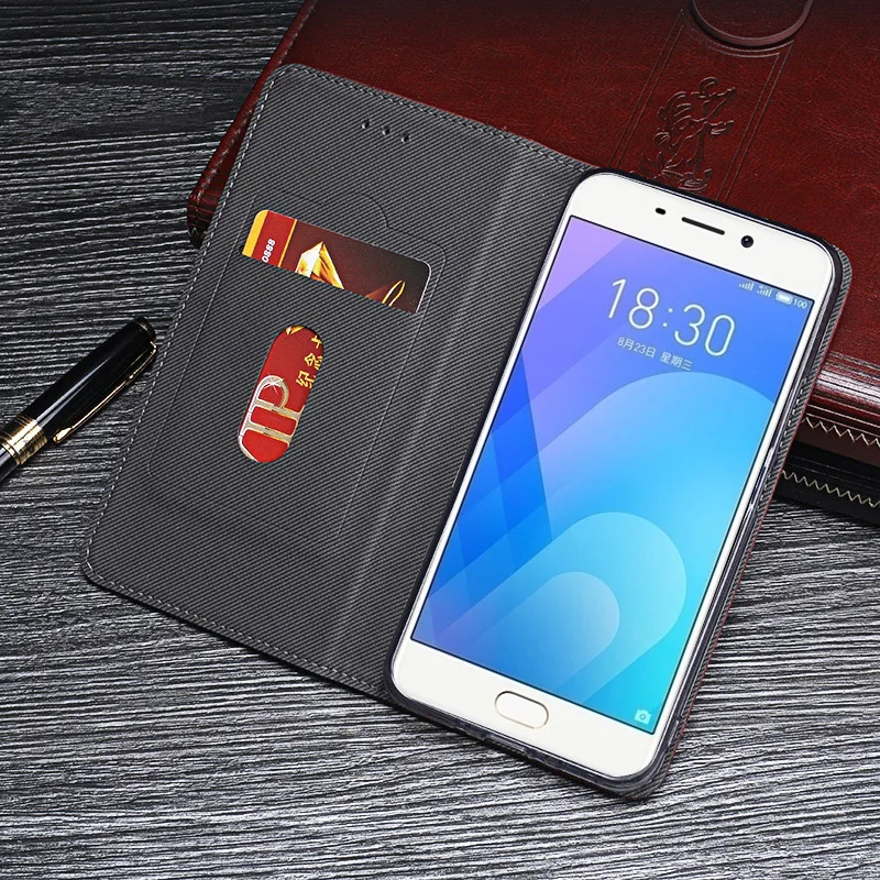 Case For Meizu M6 Note Cover Hight Quality Retro Flip Leather Capa Business Phone Bag | Мобильные телефоны и аксессуары