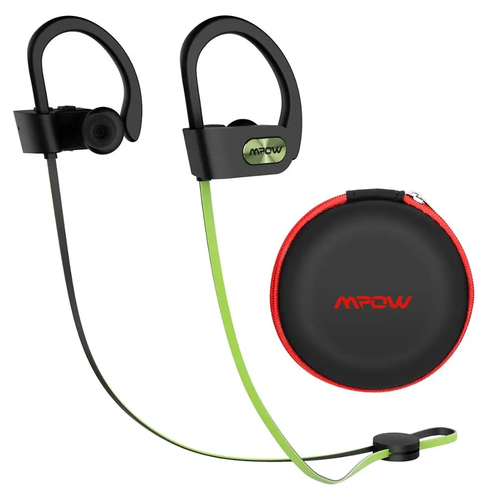 Mpow пламя ipx7 водонепроницаемые беспроводные наушники HiFi стерео спортивные наушники 8-10 h время игры для iPhone Xiaomi huawei samsung - Цвет: Light Green