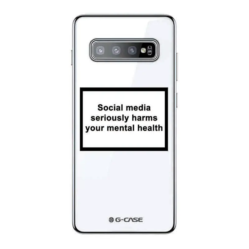 ТПУ Мягкая задняя крышка Coque социальные медиа серьезно вредит вашей Психического