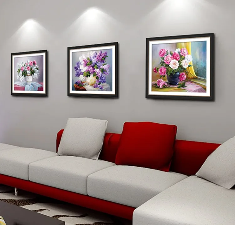55x48CM DIY diamond painting Cross Stitch Lavender Rhinestones mosaic decorative painting Flowers 5D Diamond embroidery