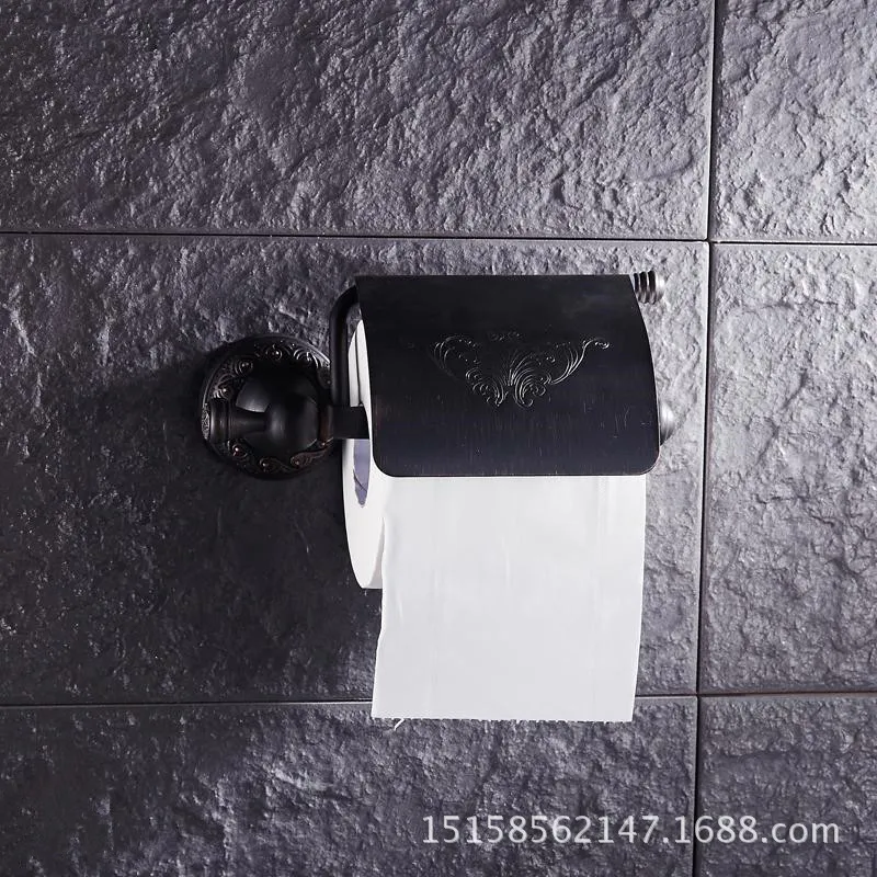 Европейская вешалка для бумажных полотенец из меди черной бронзы подвеска