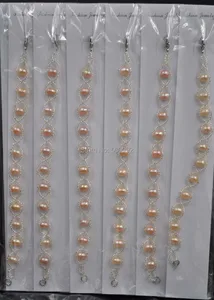 wholesale 12 Qty natural color cultured freshwater rice pearl bracelets gift jewelry wholesale 12 Qty natural color cultured freshwater rice pearl bracelets gift jewelry