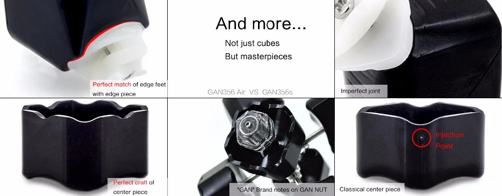 Gan356 Air 5,6 см 3x3x3 Speedcube GAN AIR Master Edition волшебный куб Gans Головоломка Черный Cubo Magico для WCA игрушки для детей