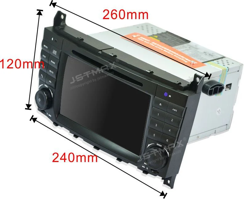 JSTMAX Android 8.1 Radio IPS Screen Car DVD Player for Mercedes Benz E-Class W203 C180 C200 C220 C230 C240 C250 W209 2005-2006 | Автомобили