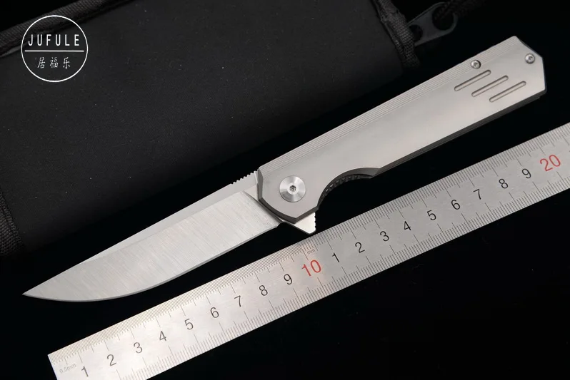 JUFULE сделано Qwaiken M390 титановый керамический шариковый подшипник Флиппер складной походный охотничий Карманный фруктовый EDC инструмент обеденный кухонный нож