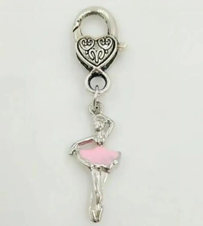 Брелок для ключей балерины из металлического сплава с эмалью брелок сувенирное