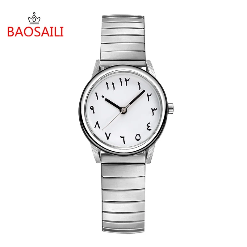 Женские кварцевые часы на ремешке из нержавеющей стали|feminino|feminino casualfeminino relogio |