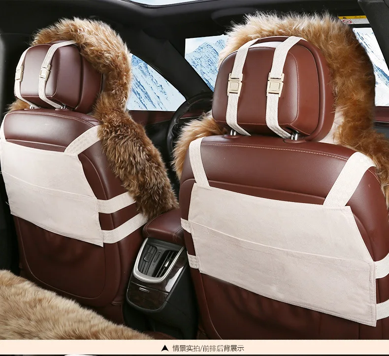 

New Fashion Wool Fur Car Seat Covers Decoracion Para Coches Asientos Fur Seat Cover High Class Car Seat Cushion