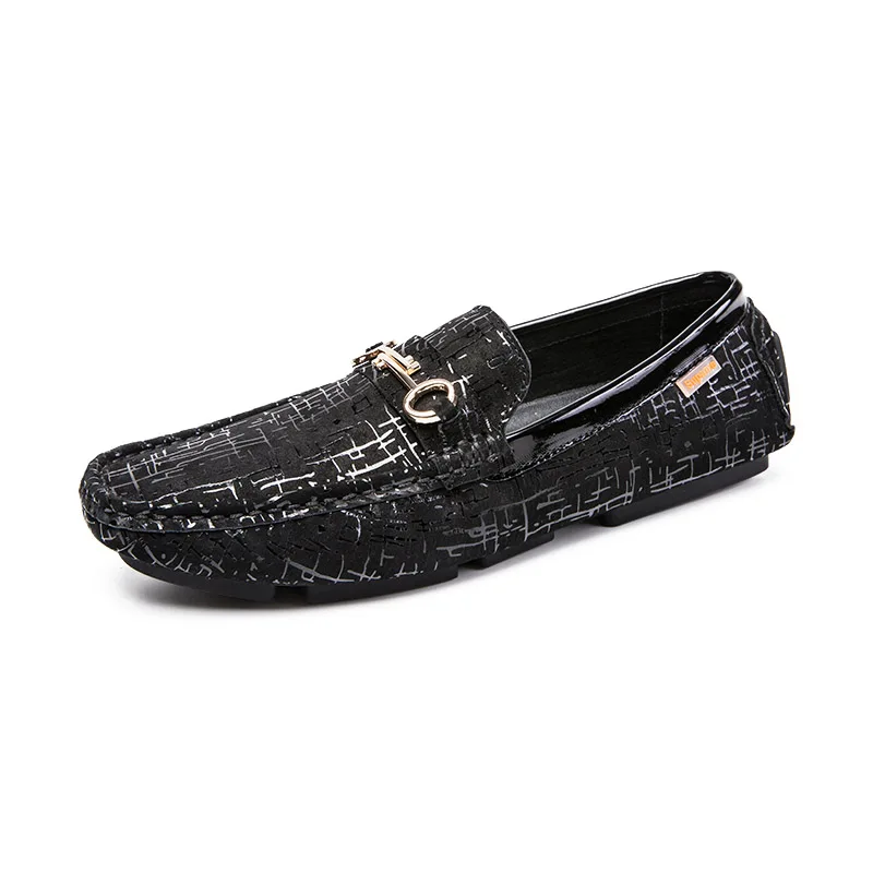 SYXY-801-black Мужские мокасины из натуральной кожи, мужская повседневная обувь, люксовый бренд, мужские лоферы, Мокасины, дышащие слипоны, черная обувь для вождения - Цвет: SYXY-801-black