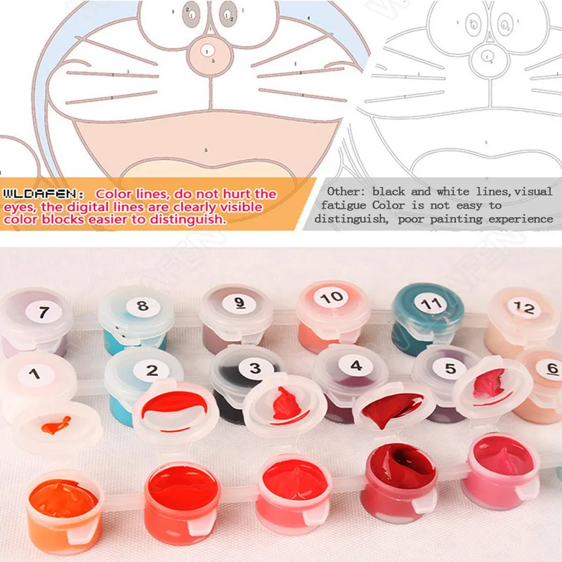 Дети Спальня Декор две милые коровы аниме mail фотографии по номерам животных DIY