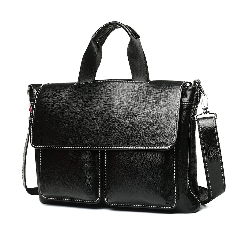 Новая модная мужская сумка деловые мужские портфели из натуральной кожи