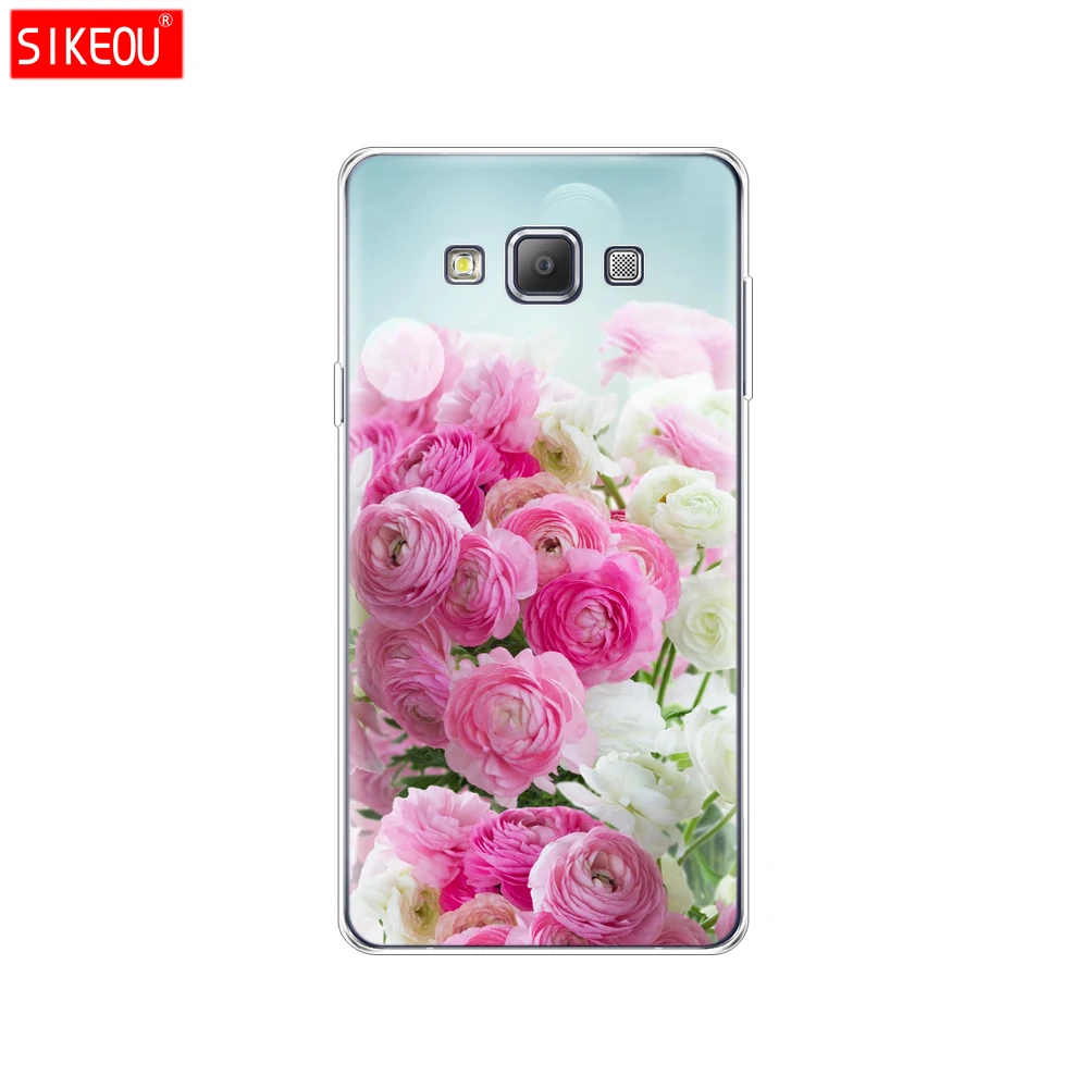 61829 Силиконовый чехол для Samsung Galaxy A3 A3 A5 A7 A500 A510 A520 A300 A310 A320 A700 A710 A720 и изображениями красочного цветка розы пиона - Цвет: 61829