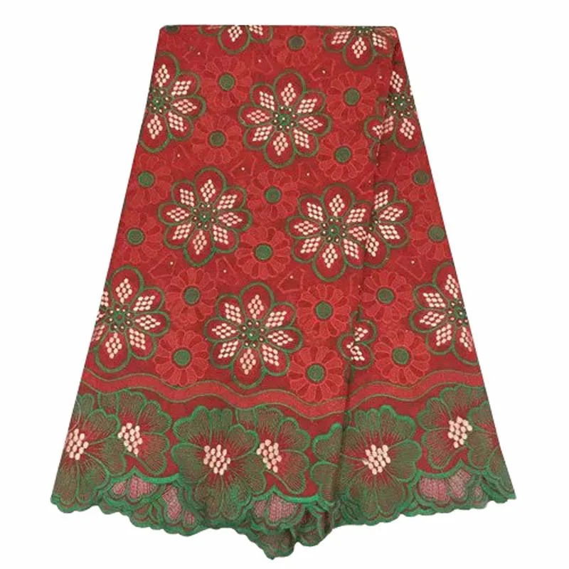 Новые моды африканский швейцарский хлопок шнурок маркизета камень высокое