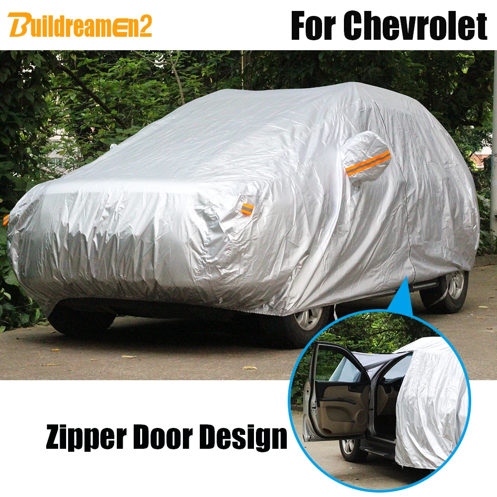 

Buildreamen2 Car Cover Sun Snow Rain Prevent Cover Waterproof For Chevrolet Captiva Lumina Traverse Tahoe Trailblazer Uplander