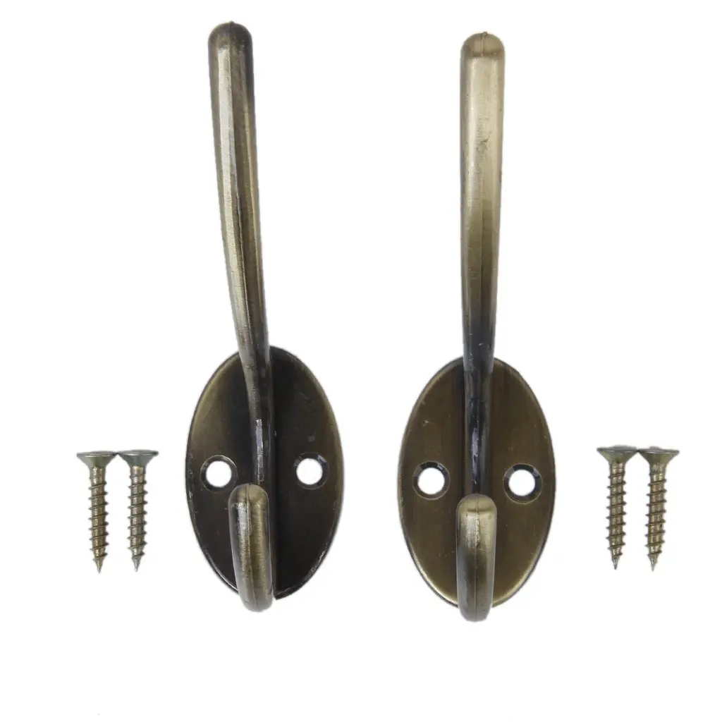 2 шт. винтажная настенная вешалка крючки для одежды/пальто/шляпы/сумки/полотенца
