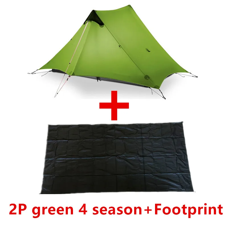 2P green 4 season B 3F UL GEAR LanShan 2 Tent Oudoor Ultralight Camping 15D Silnylon 1 Person 2 Person Tent 3 Season Tent Winter 4 Season Tent - Цвет: 2P green 4 season B