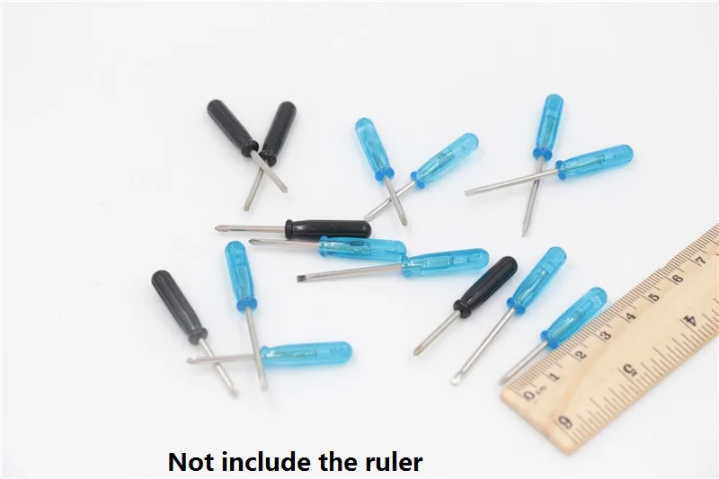 

100pcs/lot Mini Screwdriver toy repair Phillips Slotted straight mini cross head Flathead Straight Screw driver hand screwdriver