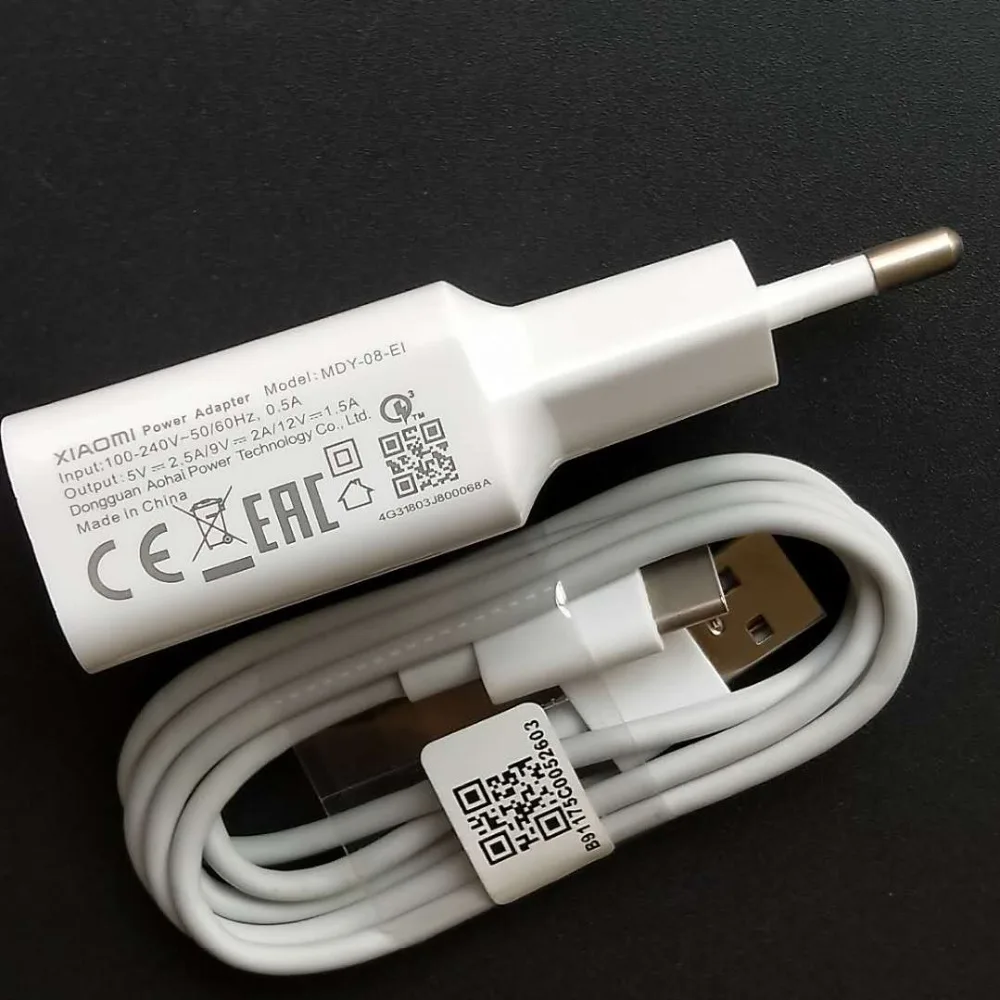 XIAOMI Быстрая зарядка настенный USB переходник 100 см оригинальный кабель для