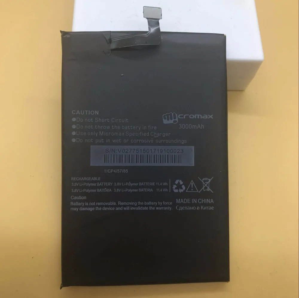 3 8 V 11.4Wh 3000mAh 1ICP4/57/87 для Cromax Micromax AQ5001 zaw1055qaa батареи|Аккумуляторы мобильных