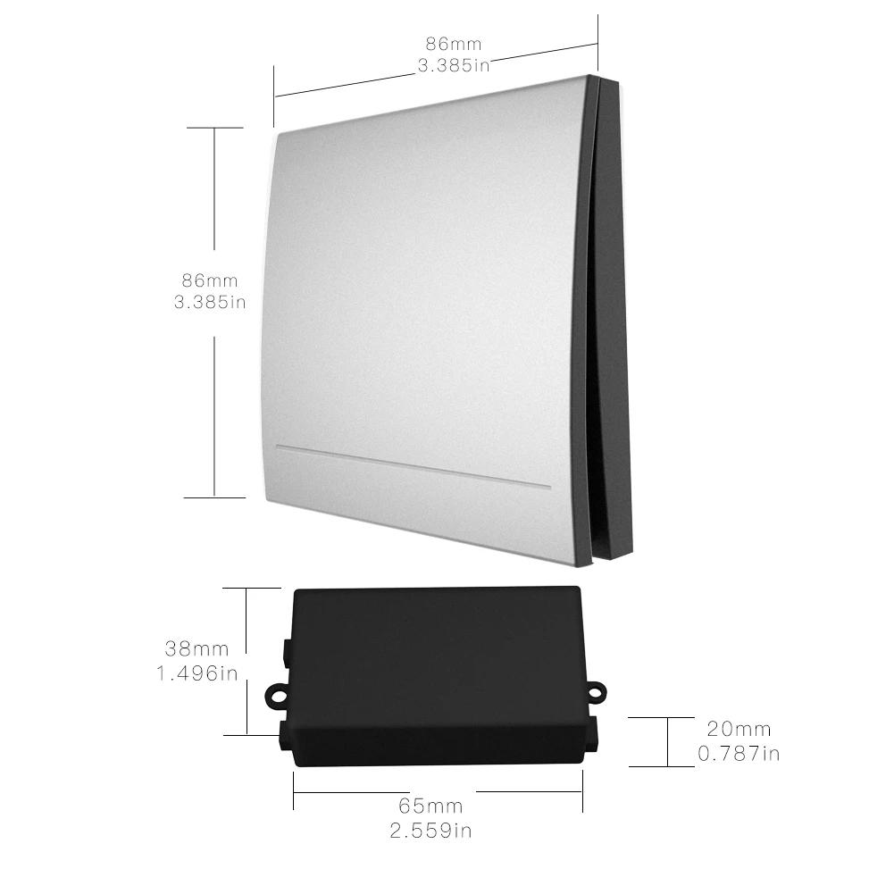 433 МГц беспроводной смарт-переключатель Радиочастотный пульт дистанционного
