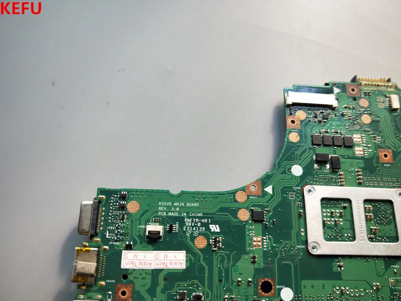 Материнская плата KEFU для ноутбука ASUS K55VD материнская ПК REV 3 1 полностью прошедшая