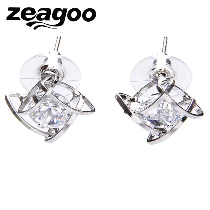 Earrings Pattern Elegant Back Geometric Push Women | Украшения и аксессуары