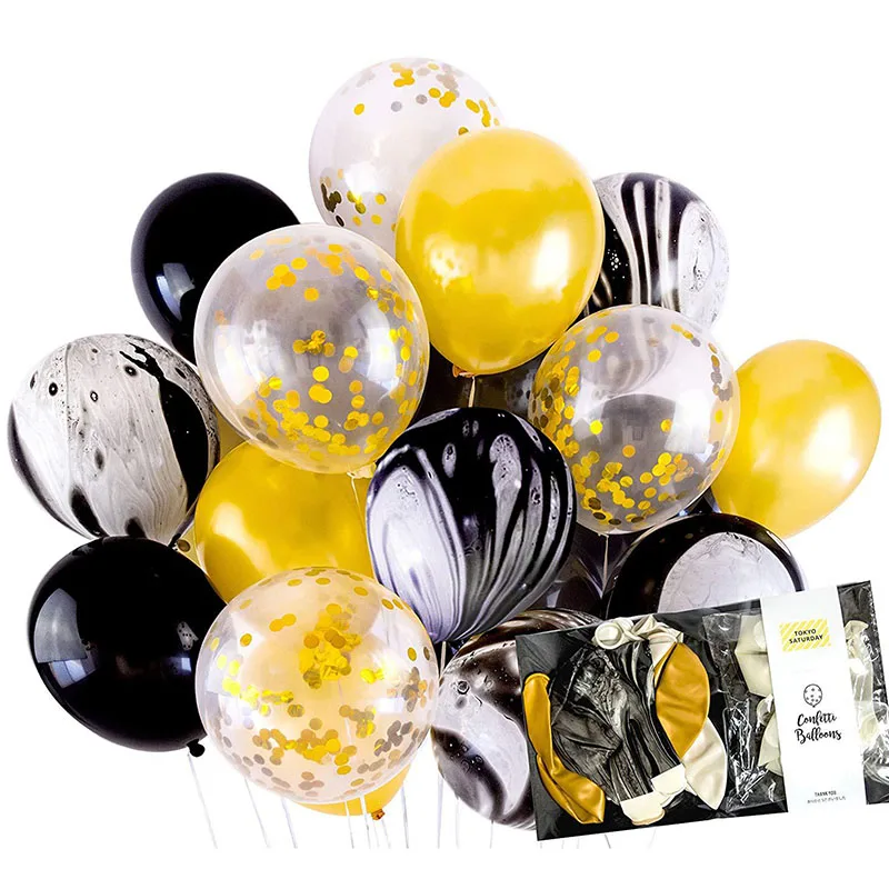 

TAOUP Confetti Latex Balloons Air Figures Valentines Day Happy Birthday Balloons Foil Wedding Decor Round Balloons Accessories