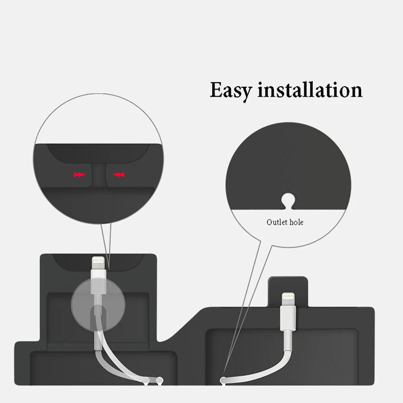 3 в 1 мобильный телефон зарядное устройство держатель кабель коробка для хранения