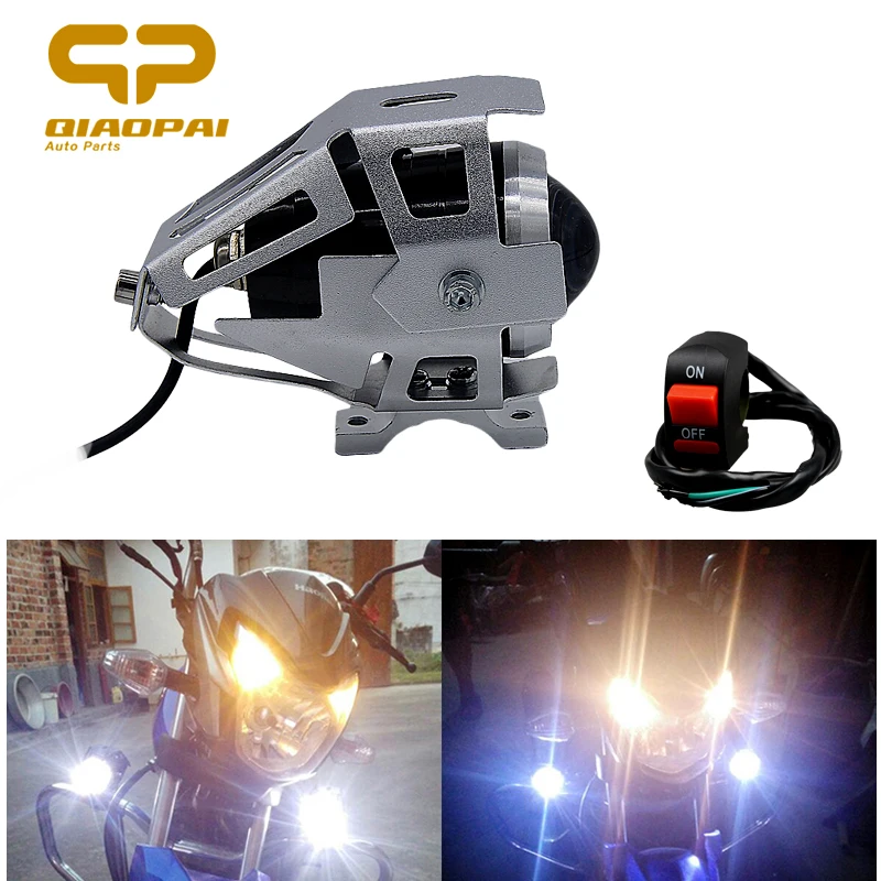 2 шт. U5 мотоциксветильник фонарь алюминиевая фара головной свет универсальная